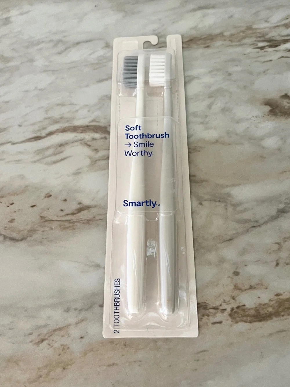 Smartly smile worthy soft toothbrushes 2 pack hygiene products Soft bristles